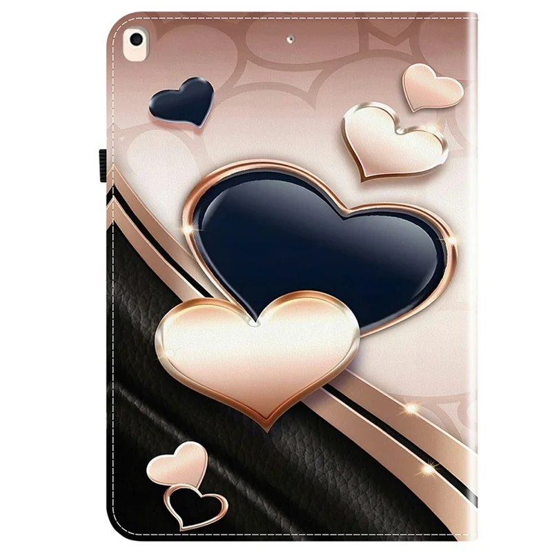 Leather Case For iPad 10.2 (2021)  /  (2020)  /  (2019)  /  Air 10.5 inch (2019) Pattern Printed Stand Tablet Cover with Card Slots - Love