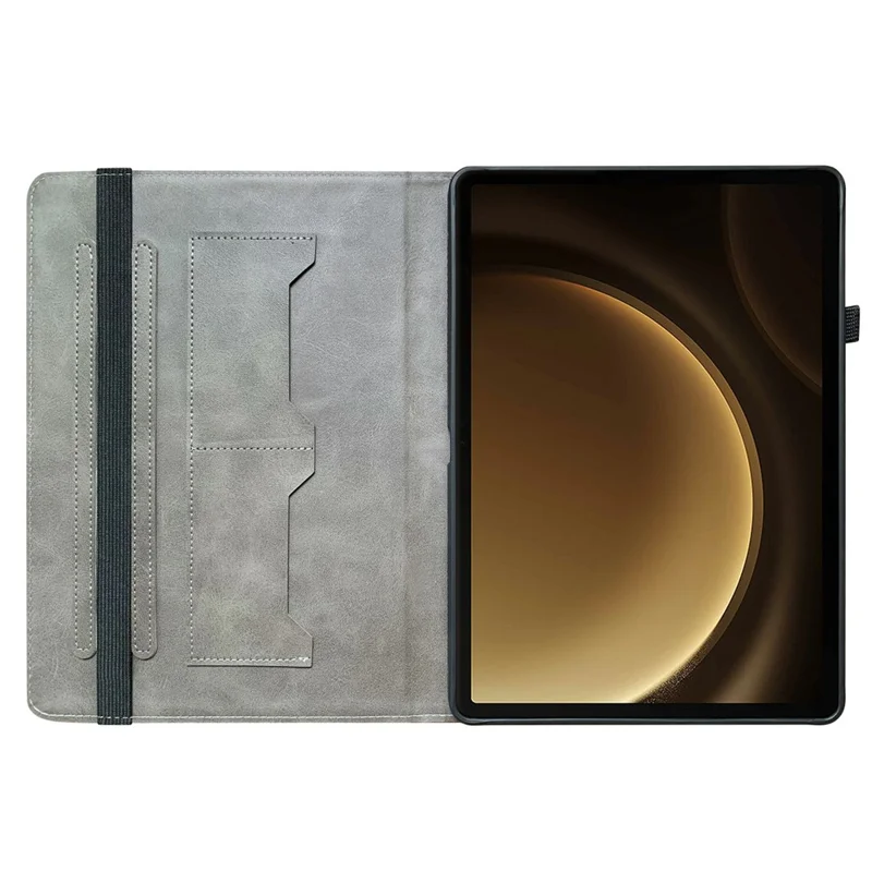 Leather Case For Samsung Galaxy Tab S10+  /  S9 FE+  /  S9+ Pattern Printed Stand Tablet Cover with Card Slots - Pink Butterfly