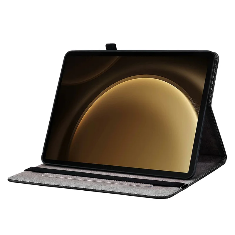 Leather Case For Samsung Galaxy Tab S10+  /  S9 FE+  /  S9+ Pattern Printed Stand Tablet Cover with Card Slots - Pink Butterfly