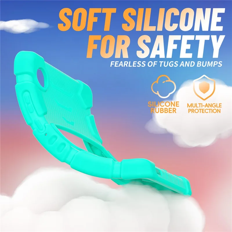 Samsung Galaxy Tab A11 Kickstand-Hülle PC + Silikon Anti-Drop Tablet-Cover - Minzgrün