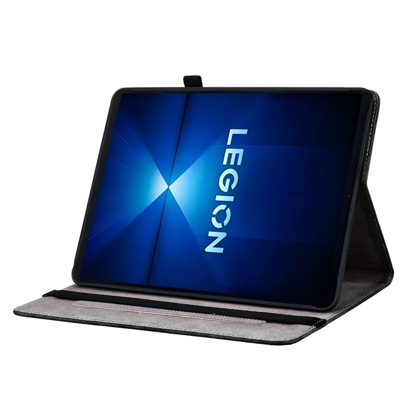 For Lenovo Legion Y700 Gen 4 Leather Case Pattern Printed Stand Tablet Cover with Card Slots - Pink Butterfly