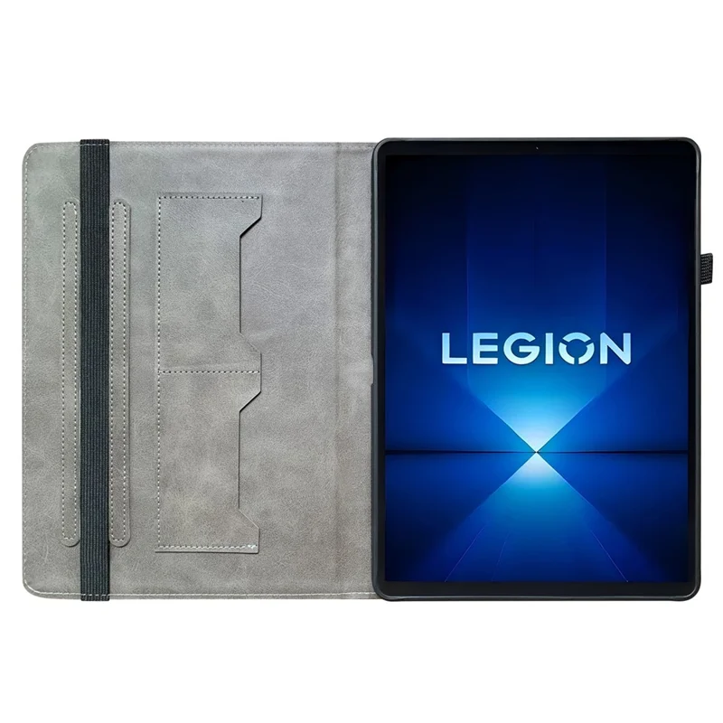 For Lenovo Legion Y700 Gen 4 Leather Case Pattern Printed Stand Tablet Cover with Card Slots - Pink Butterfly