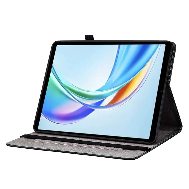 For Honor Pad X7 Leather Case Pattern Printed Stand Tablet Cover with Card Slots - Pink Butterfly