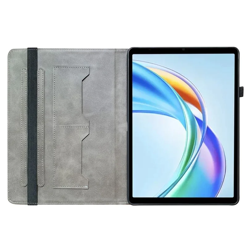 For Honor Pad X7 Leather Case Pattern Printed Stand Tablet Cover with Card Slots - Pink Butterfly