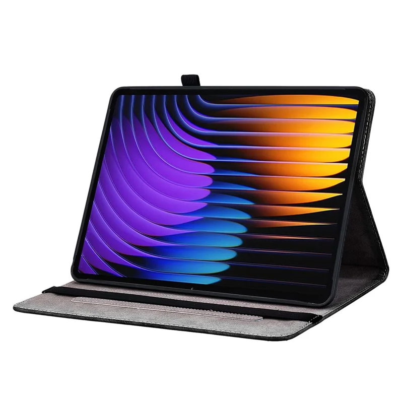 Folia do Xiaomi Pad 7 / Pad 7 Pro z nadrukiem motywu, etui z korka z funkcją podpórki i kieszeniami na karty - różowe motyle