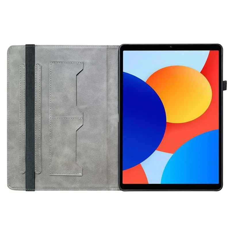 For Xiaomi Redmi Pad SE 4G 8.7 inch Leather Case Pattern Printed Stand Tablet Cover with Card Slots - Pink Butterfly