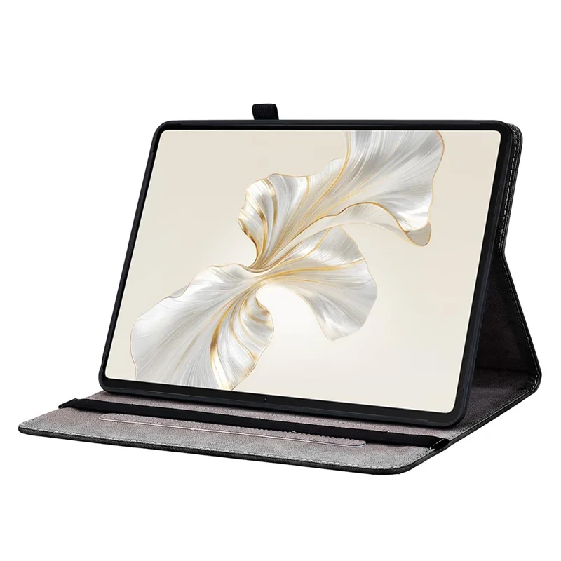 غطاء جلد لجهاز Honor Pad X9a بتصميم مطبوع مع حامل وفتحات لوضع البطاقات - حب