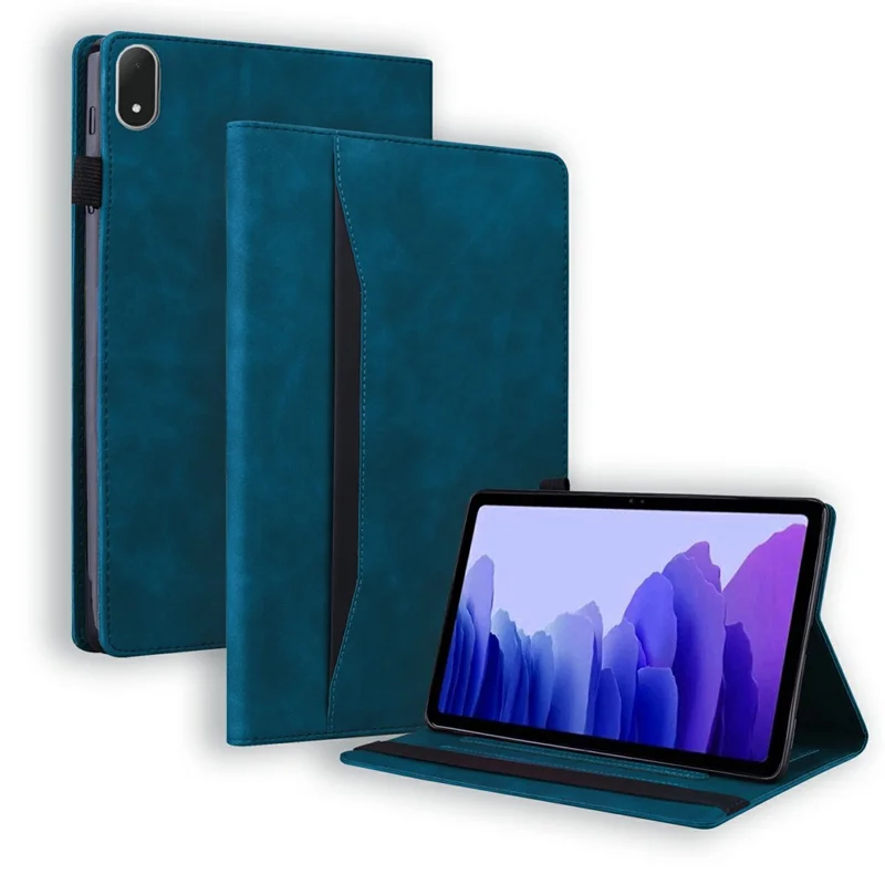Tablet Case For Oppo Pad 5 PU Leather Protective Folio Cover with Card Holder - Blue