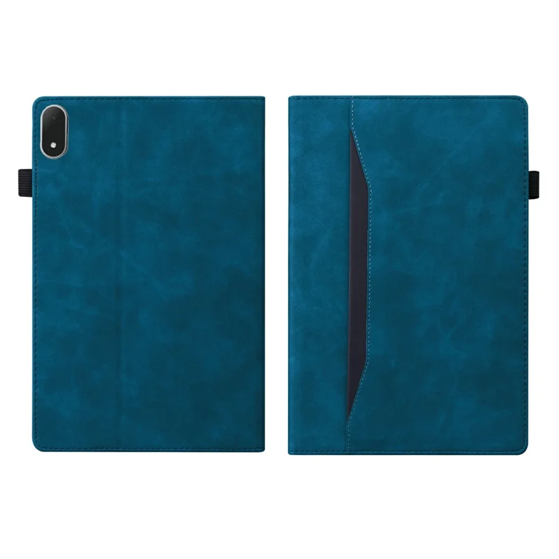 Tablet Case For Oppo Pad 5 PU Leather Protective Folio Cover with Card Holder - Blue
