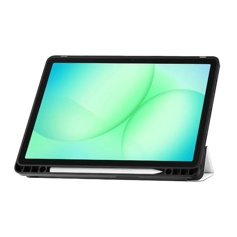 Funda para Tablet Samsung Galaxy Tab A11+ con Soporte Plegable Triple, Cuero con Patrón Impreso + Cubierta TPU con Portabolígrafos - Grafiti