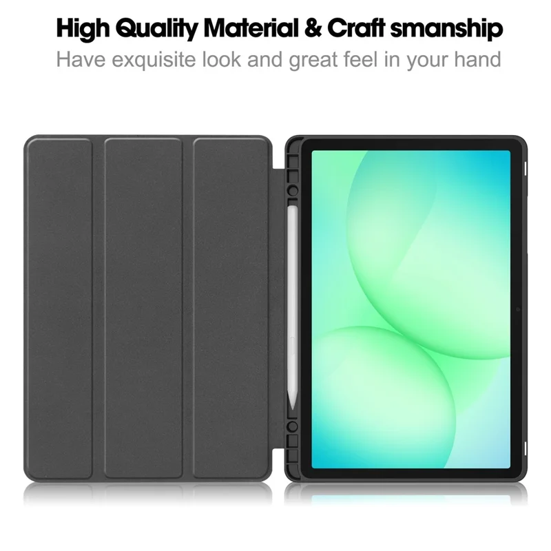 Funda para Tablet Samsung Galaxy Tab A11+ con Soporte Plegable Triple, Cuero con Patrón Impreso + Cubierta TPU con Portabolígrafos - Grafiti