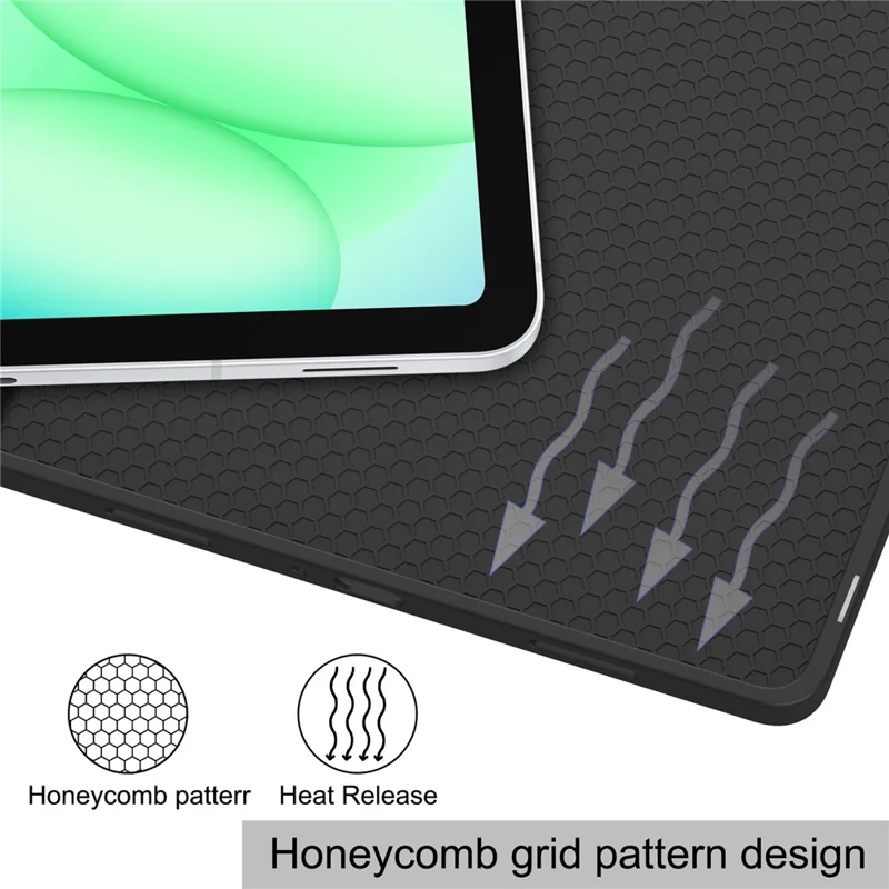 Funda para Tablet Samsung Galaxy Tab A11+ con Soporte Plegable Triple, Cuero con Patrón Impreso + Cubierta TPU con Portabolígrafos - Grafiti