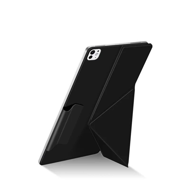 Étui en cuir Origami Stand Magnétique pour iPad Pro 13 (2025) / (2024) - Noir