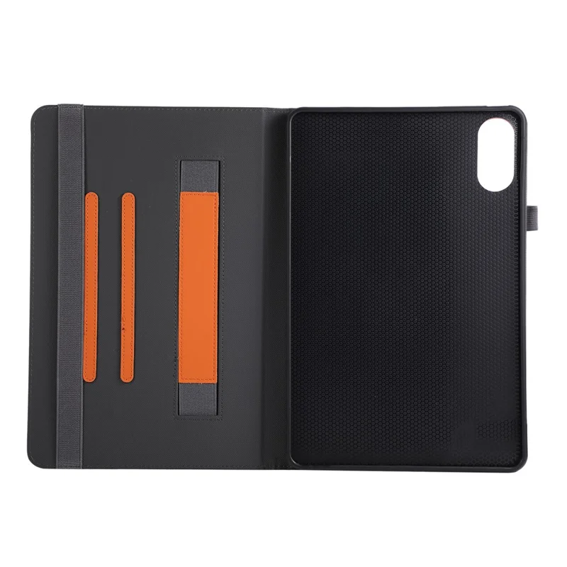 Tablet Case For Xiaomi Redmi Pad Pro  /  Pad Pro 5G  /  Poco Pad 4G Foldable Stand Leather Cover with Handheld Wristband - Orange