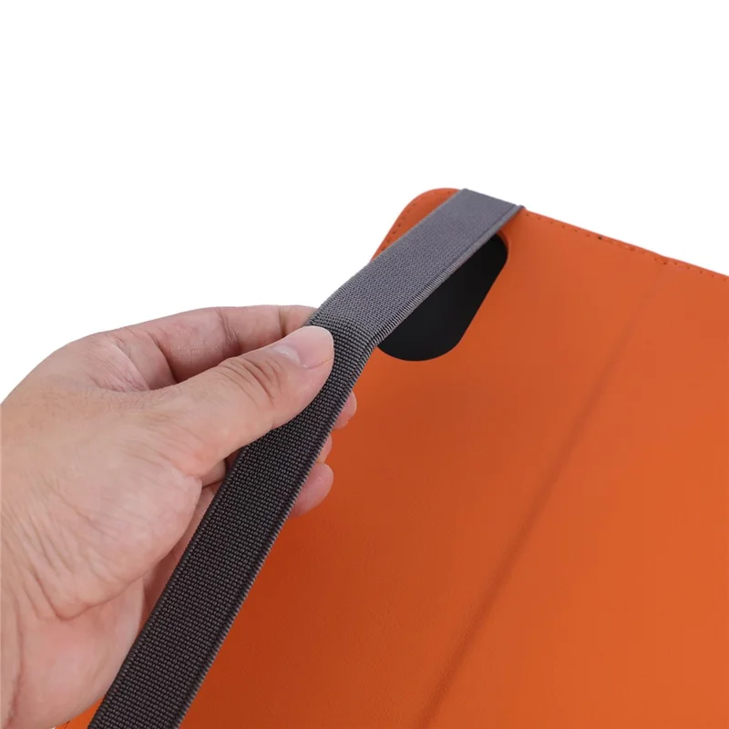 Tablet Case For Xiaomi Redmi Pad Pro  /  Pad Pro 5G  /  Poco Pad 4G Foldable Stand Leather Cover with Handheld Wristband - Orange