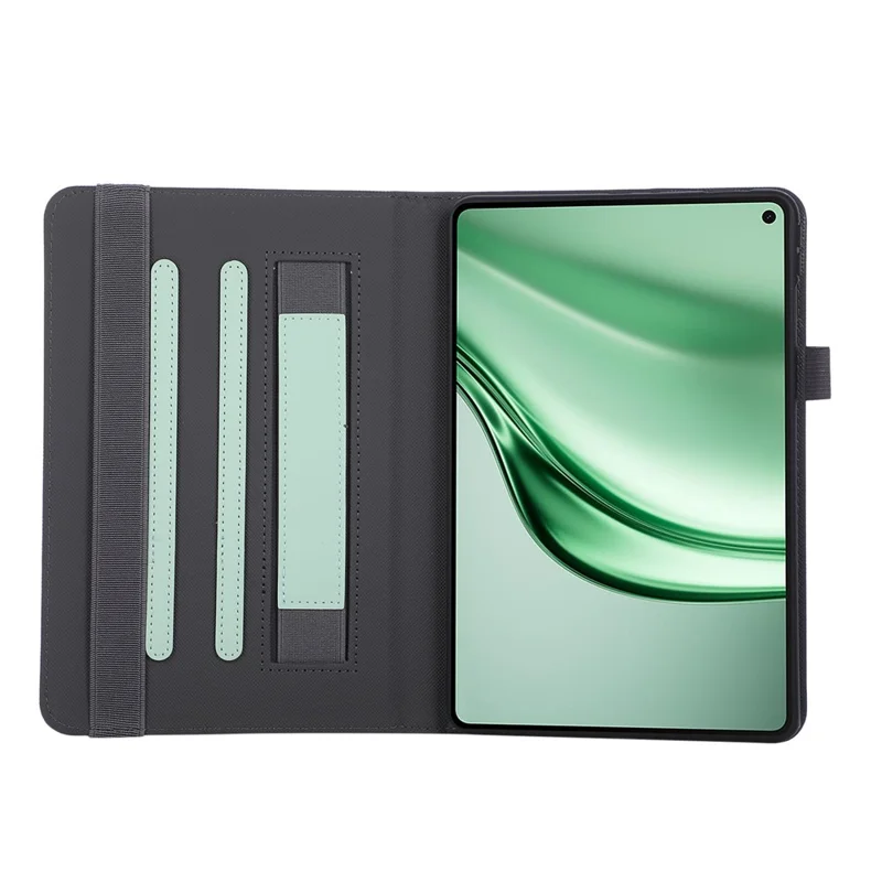 Futerał do Huawei MatePad Mini z funkcją składanego podstawienia, skórzana pokrowcowa z ręcznym paskiem - Zielony