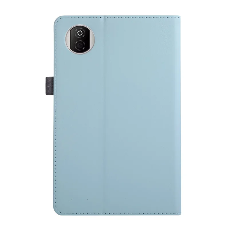 For Honor Pad X7 Case Foldable Stand Leather Tablet Cover with Handheld Wristband - Blue