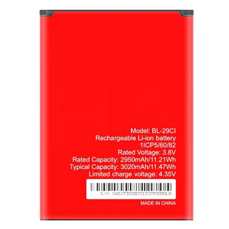 For itel A36 3.85V 2950mAh Li-Polymer Battery Assembly Part (Without Logo) (Encode: BL-29CI)
