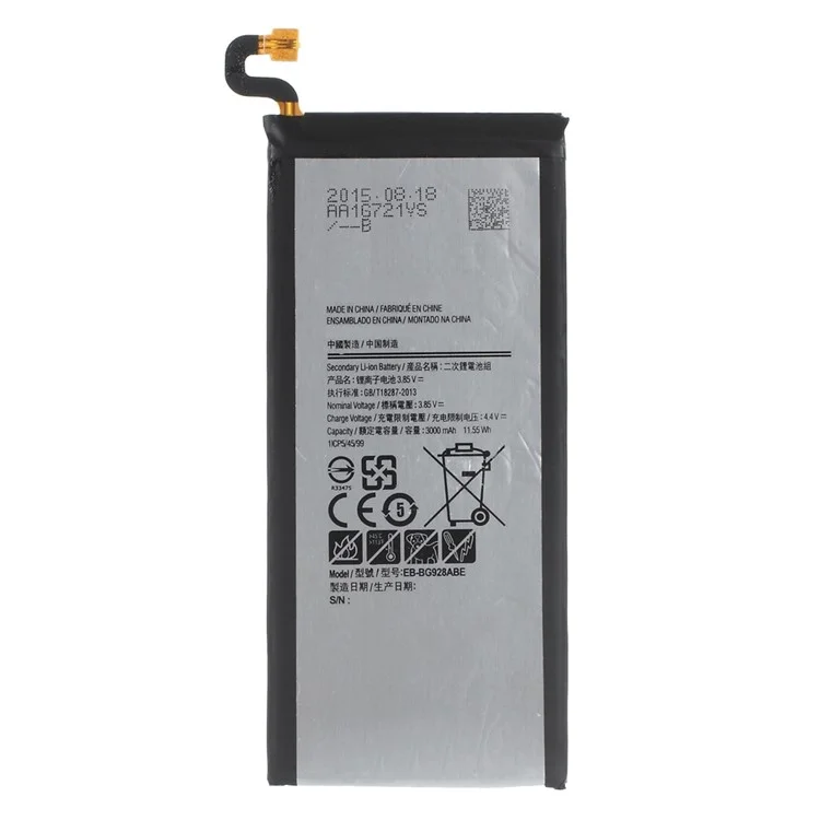 For Samsung Galaxy S6 edge+ G928 3.85V 3000mAh Li-ion Polymer Battery Replacement Part (Encode: EB-BG928ABE) (without Logo)