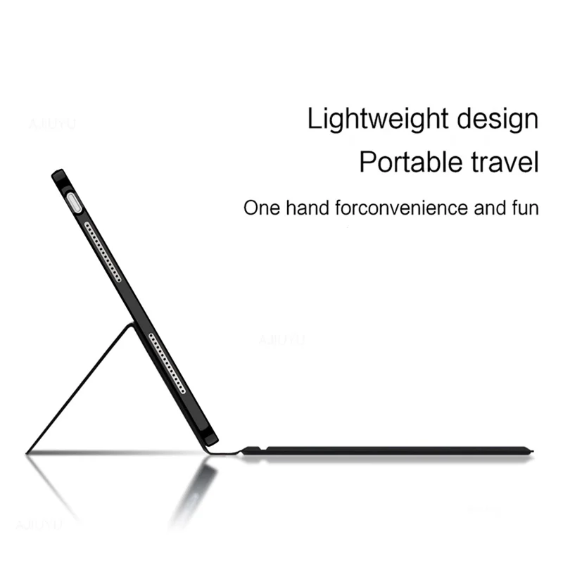 Für Oppo Pad 5 Ledertasche + Touchpad Bluetooth-kompatible Tastatur mit Hintergrundbeleuchtung