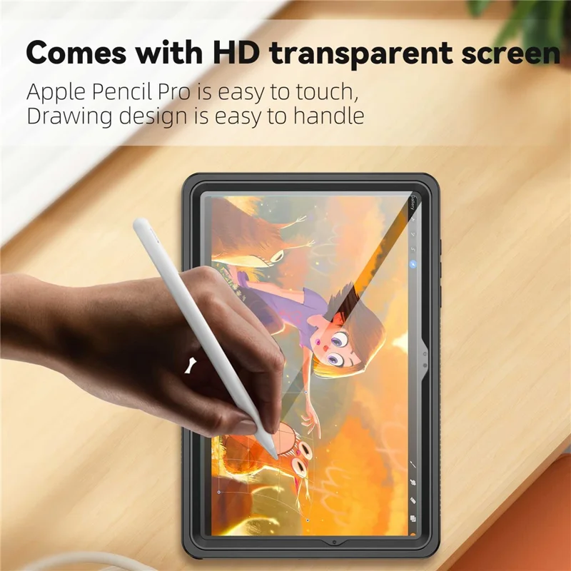 Funda resistente al agua IP68 para Samsung Galaxy Tab A11+, carcasa protectora de tableta a prueba de golpes con TPU, PC y PET