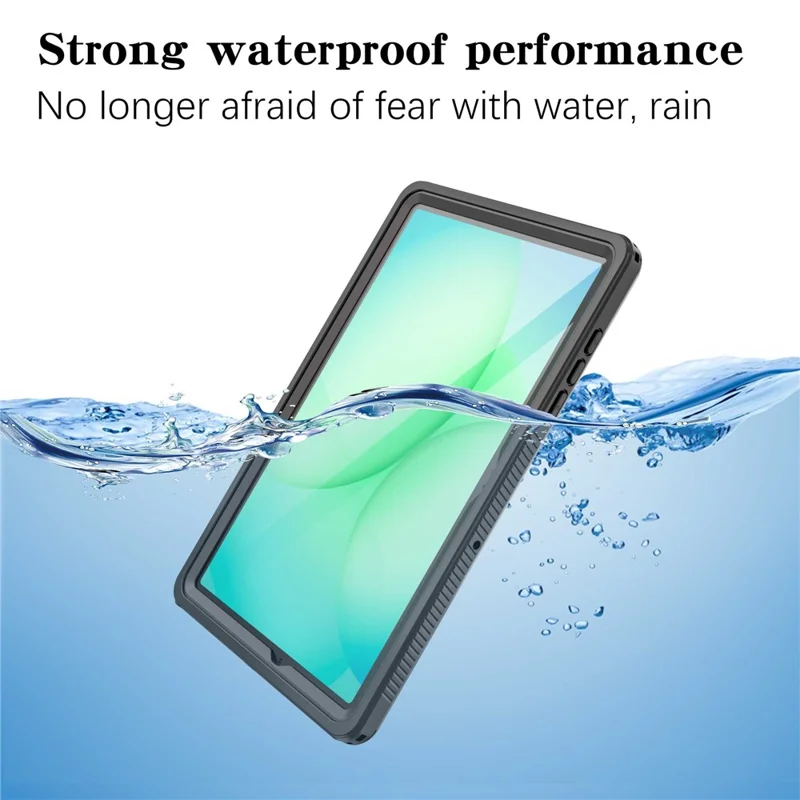 Funda resistente al agua IP68 para Samsung Galaxy Tab A11+, carcasa protectora de tableta a prueba de golpes con TPU, PC y PET