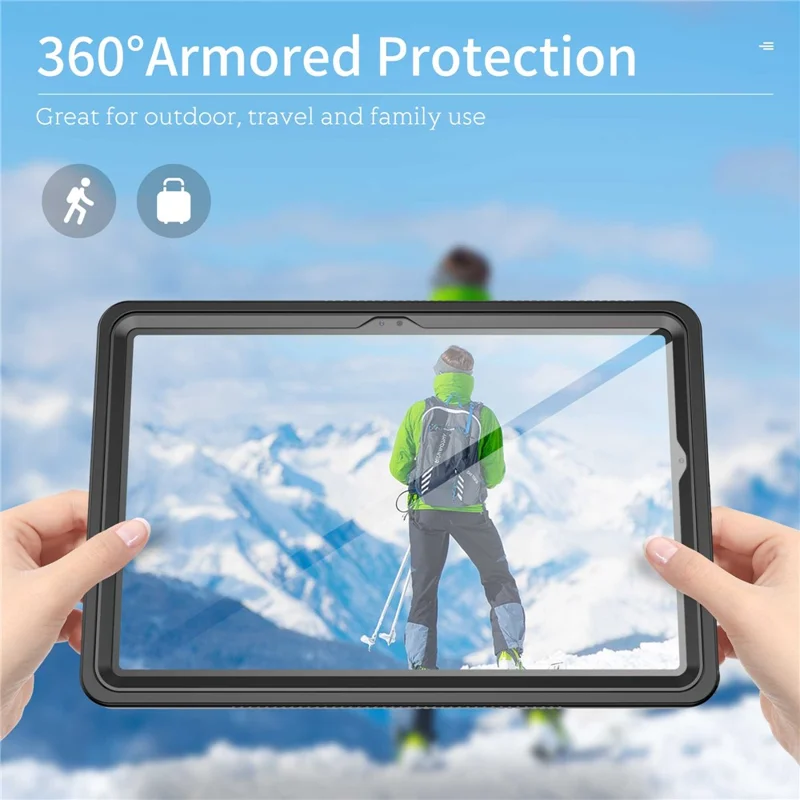 Funda resistente al agua IP68 para Samsung Galaxy Tab A11+, carcasa protectora de tableta a prueba de golpes con TPU, PC y PET