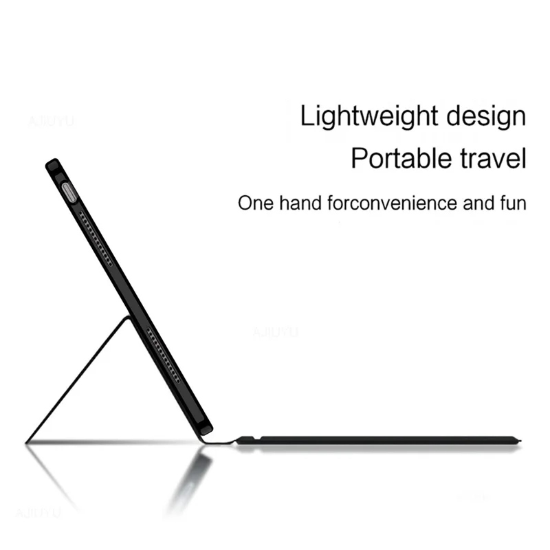 Für vivo Pad5e Ledertasche + Touchpad Bluetooth-kompatibles Tastatur mit Hintergrundbeleuchtung