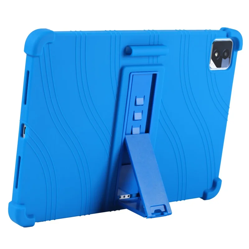 Capa de Tablet para Honor Pad GT2 Pro / MagicPad3 com Suporte Ajustável em Silicone - Azul Escuro
