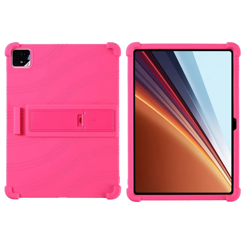 Etui do tabletu dla Honor Pad GT2 Pro / MagicPad3, regulowany podstawkowy silikonowy pokrowiec ochronny - Różowy
