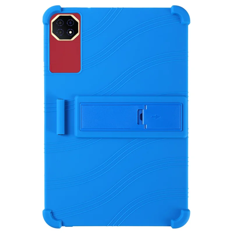 Чехол для планшета Doogee Tab G6 Max / Teclast T65 Plus / T65 с регулируемой подставкой, силиконовый защитный чехол для планшета — тёмно-синий