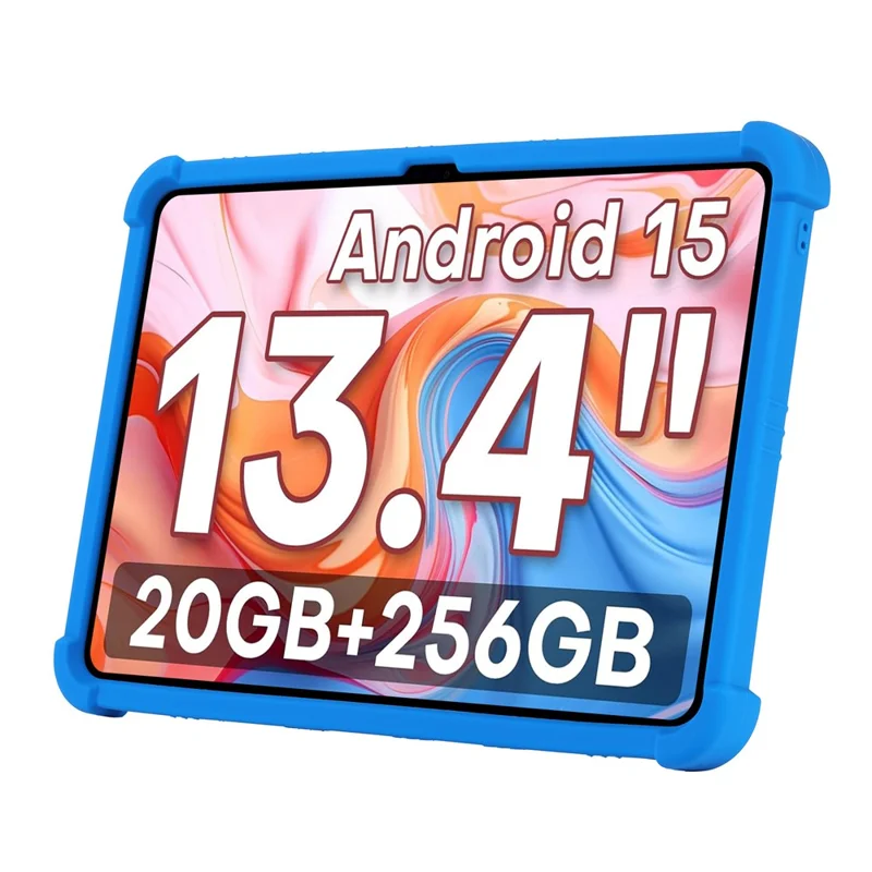 Чехол для планшета Doogee Tab G6 Max / Teclast T65 Plus / T65 с регулируемой подставкой, силиконовый защитный чехол для планшета — тёмно-синий