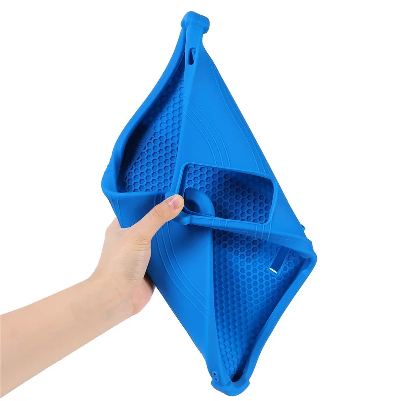 Чехол для планшета Doogee Tab G6 Max / Teclast T65 Plus / T65 с регулируемой подставкой, силиконовый защитный чехол для планшета — тёмно-синий