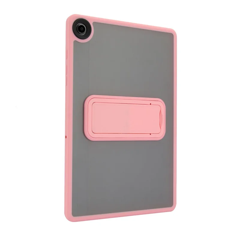 For Samsung Galaxy Tab A11+ Case with Kickstand TPU + PC Skin-Touch Tablet Cover - Pink