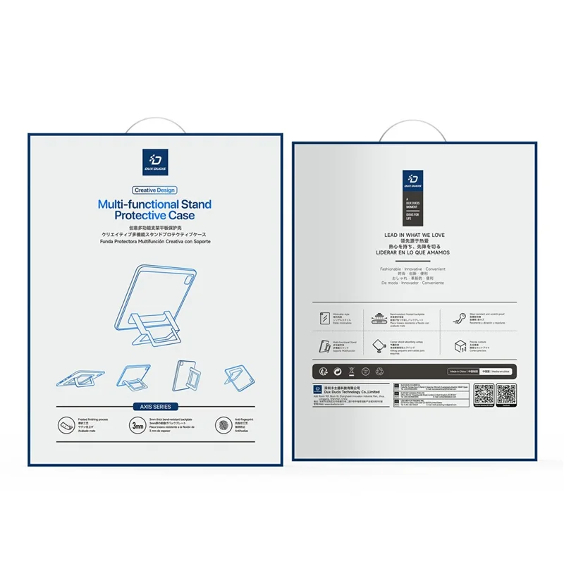 DUX DUCIS Serie Axis per iPad Pro 13 (2025) / (2024) Custodia per Tablet con Supporto, Cover Protettiva Antiurto in PC + TPU