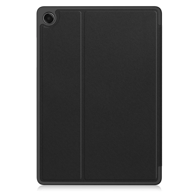 For Samsung Galaxy Tab A11+ Stand Case TPU Leather Front-Support Tablet Cover - Black