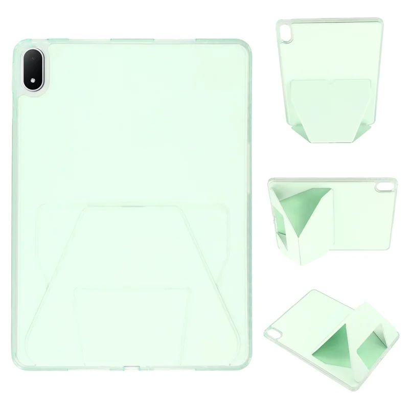 Étui pour Oppo Pad 4 Pro / OnePlus Pad 2 Pro en TPU et cuir PU avec support intégré - Vert