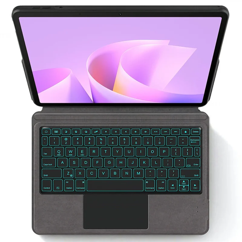 For Huawei MatePad 11.5 S (2025) Leather Case + Touchpad Bluetooth-Compatible Keyboard with Backlit