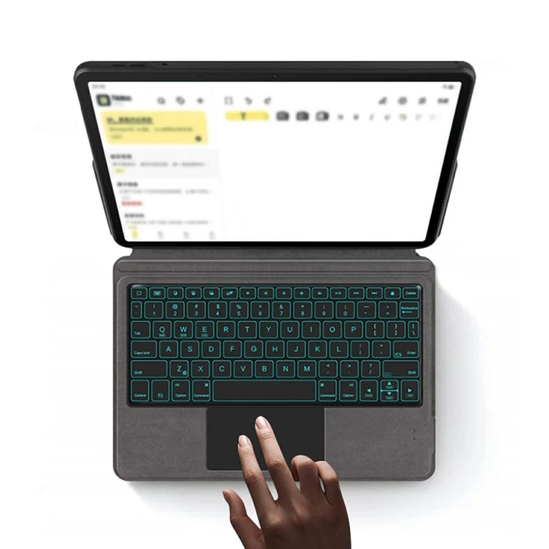 For Huawei MatePad 11.5 S (2025) Leather Case + Touchpad Bluetooth-Compatible Keyboard with Backlit