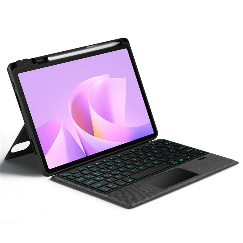 For Huawei MatePad 11.5 S (2025) Leather Case + Bluetooth-Compatible Keyboard with Backlight Trackpad