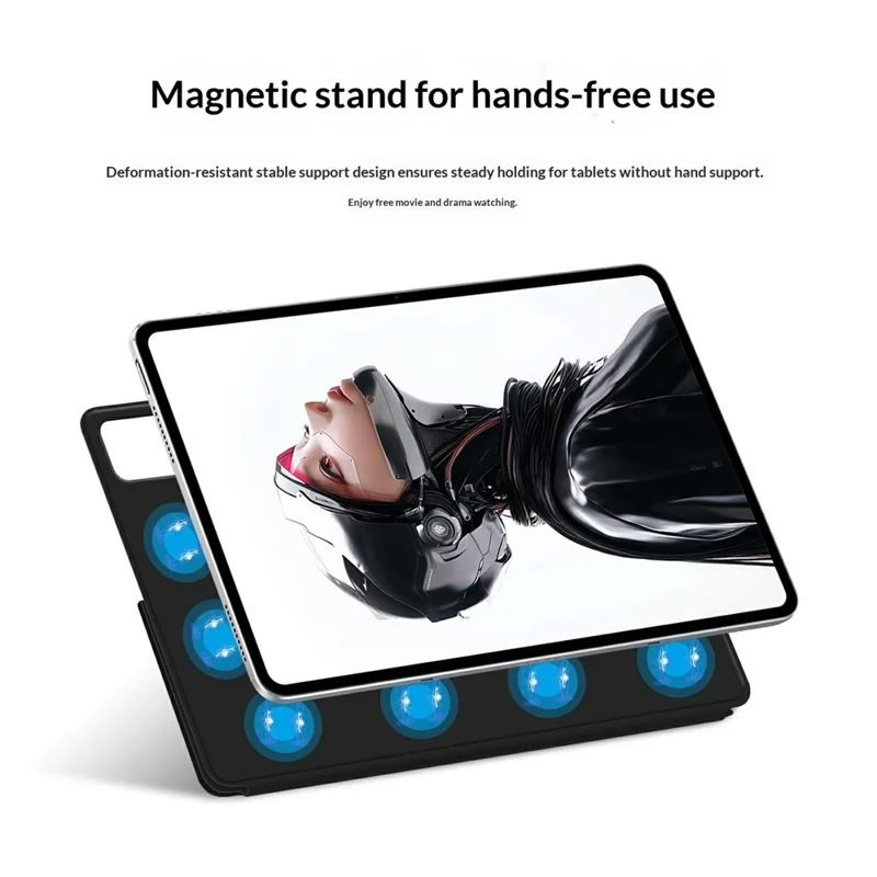 For ZTE nubia RedMagic Astra Leather Case Origami Stand Magnetic Tablet Cover