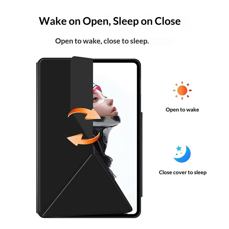 For ZTE nubia RedMagic Astra Leather Case Origami Stand Magnetic Tablet Cover