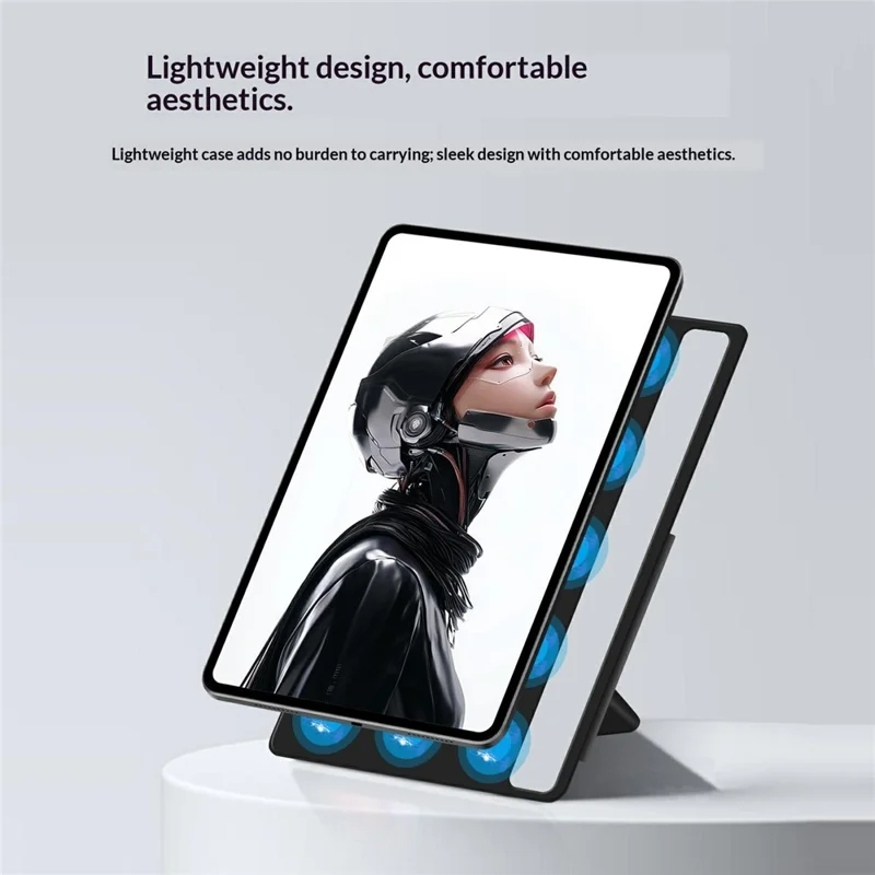 For ZTE nubia RedMagic Astra Leather Case Origami Stand Magnetic Tablet Cover