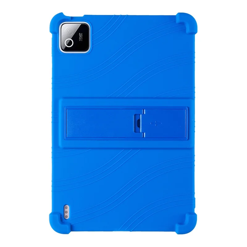 Чехол для Xiaomi Pad 8 / 8 Pro с регулируемой подставкой силиконовый защитный чехол для планшета — тёмно-синий
