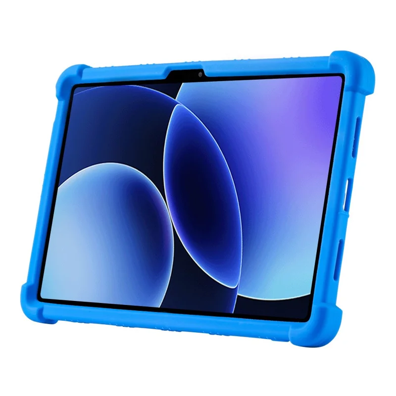 Чехол для Xiaomi Pad 8 / 8 Pro с регулируемой подставкой силиконовый защитный чехол для планшета — тёмно-синий