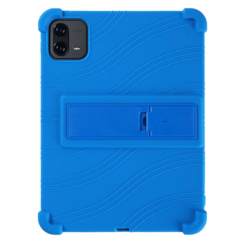 Étui pour Teclast ArtPad Air avec support ajustable, housse de protection en silicone pour tablette - Bleu foncé