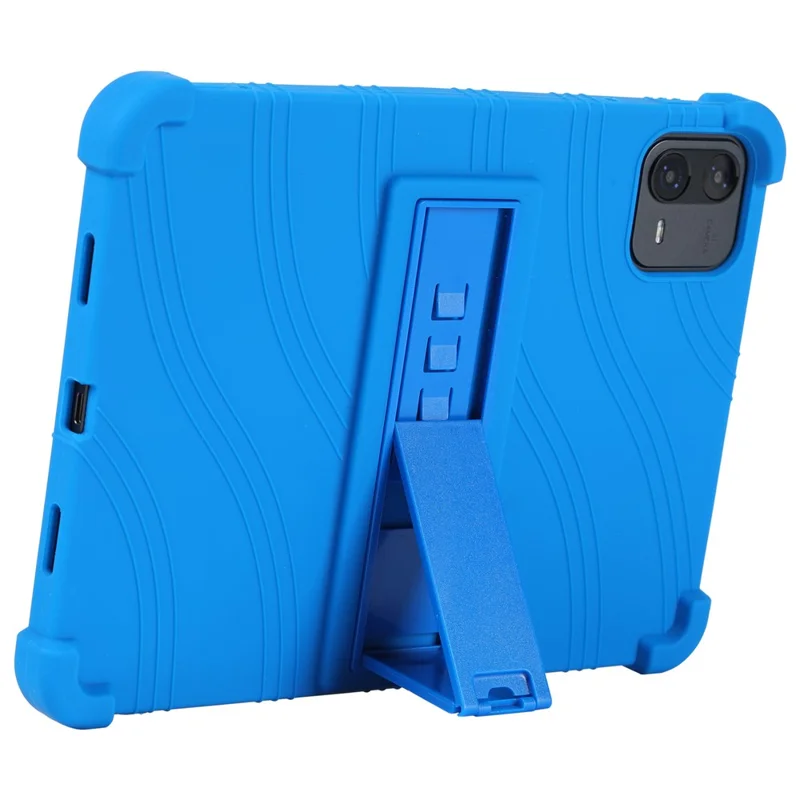 Étui pour Teclast ArtPad Air avec support ajustable, housse de protection en silicone pour tablette - Bleu foncé