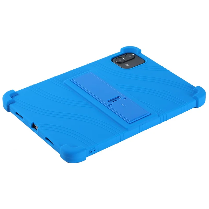 Étui pour Teclast ArtPad Air avec support ajustable, housse de protection en silicone pour tablette - Bleu foncé