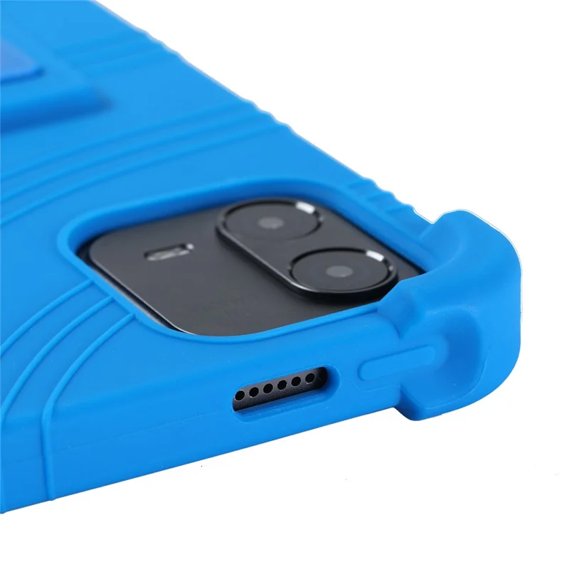 Étui pour Teclast ArtPad Air avec support ajustable, housse de protection en silicone pour tablette - Bleu foncé