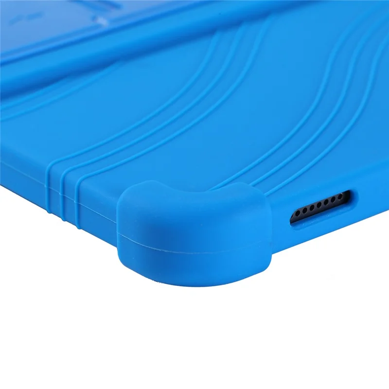 Étui pour Teclast ArtPad Air avec support ajustable, housse de protection en silicone pour tablette - Bleu foncé